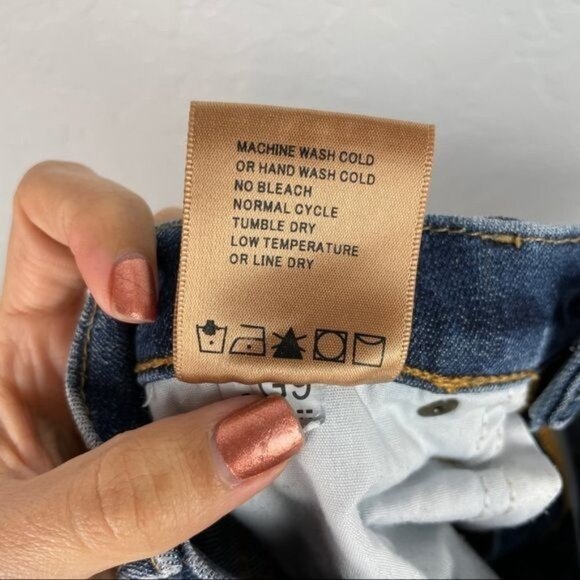 Driftwood Amelia Skraight Crop Classic Fit Frayed Step Hem Ankle Length Jeans 26 - Picture 6 of 8